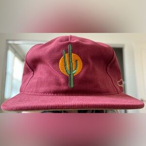 Sunset Cactus Strapback Hat by Ampal Creative